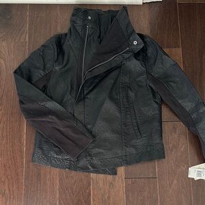 Vigoss Black Faux Leather Jacket
